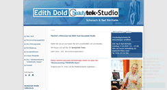 Desktop Screenshot of beautytek-dold.de